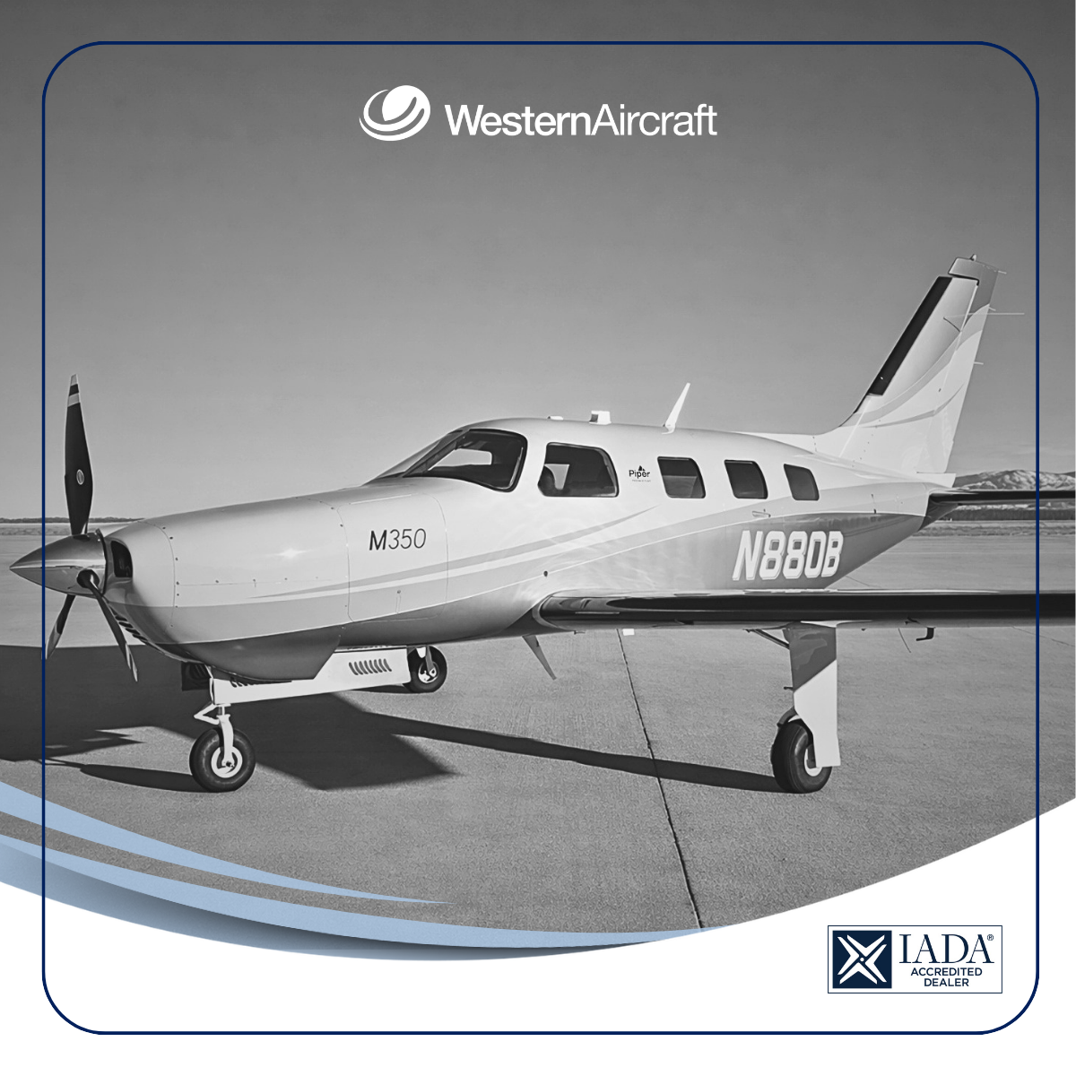 western aircraft single engine aircraft sitting on a landing strip